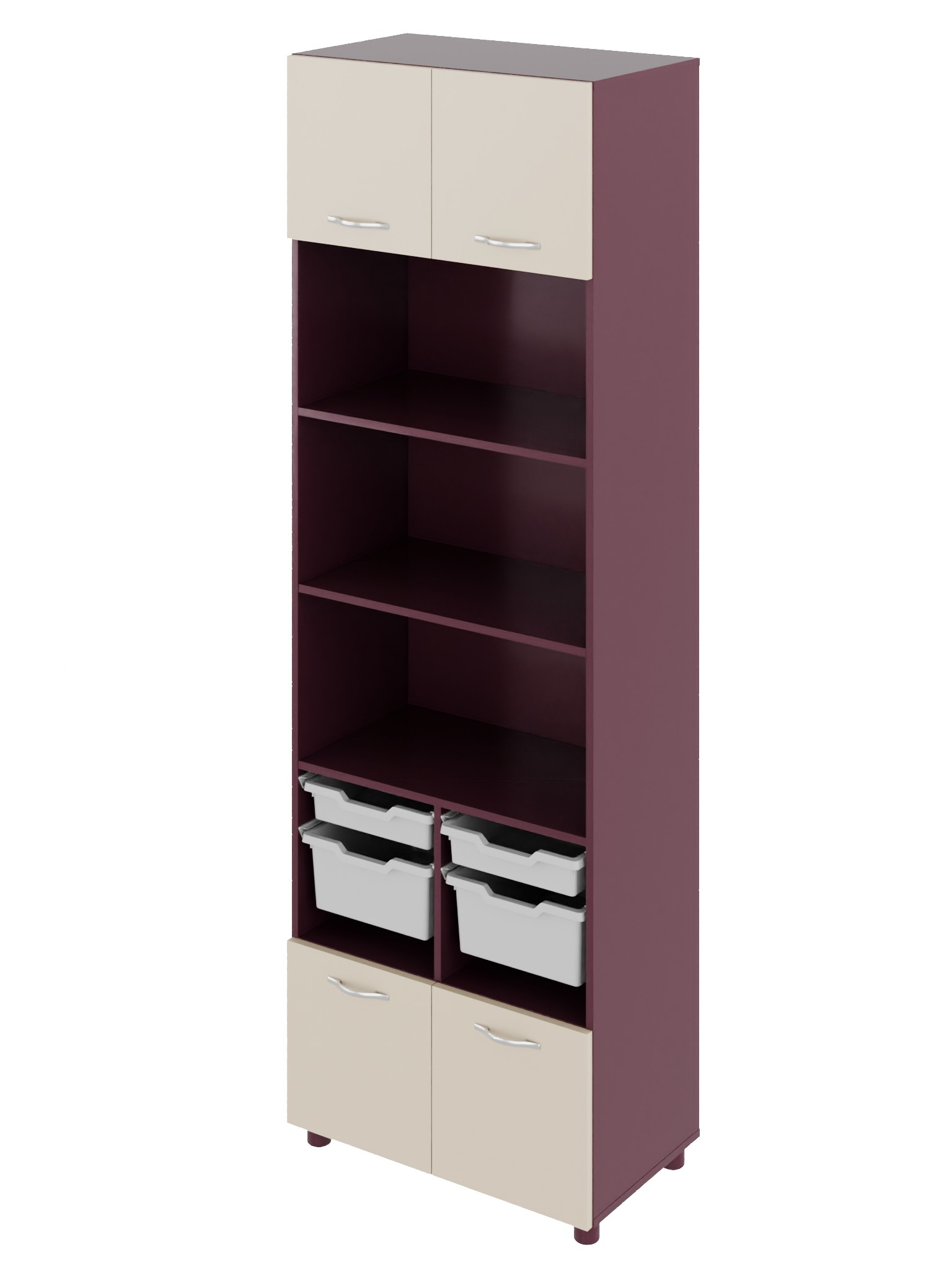 Шафа багатофункціональна з лотками Color (7898) 702х416х2228 мм МЕБЛІ ТЕХНОСТИЛЬ